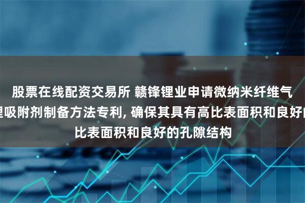 股票在线配资交易所 赣锋锂业申请微纳米纤维气凝胶铝基锂吸附剂制备方法专利, 确保其具有高比表面积和良好的孔隙结构
