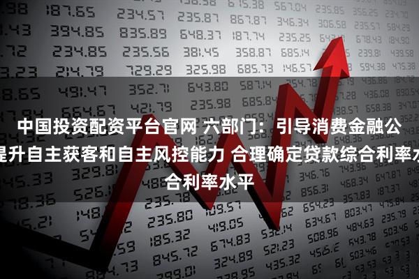 中国投资配资平台官网 六部门：引导消费金融公司提升自主获客和自主风控能力 合理确定贷款综合利率水平